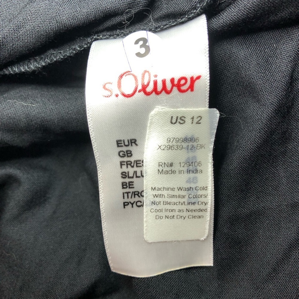 Lascana s.Oliver Black Ruffle Swim Coverup NWT size 12 - Picture 14 of 16